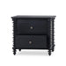 Bramble - Milano 2 Drawer Bedside Table in Batavia Black - 28834BBA----- - GreatFurnitureDeal
