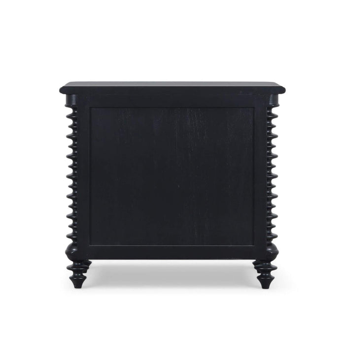 Bramble - Milano 2 Drawer Bedside Table in Batavia Black - 28834BBA----- - GreatFurnitureDeal