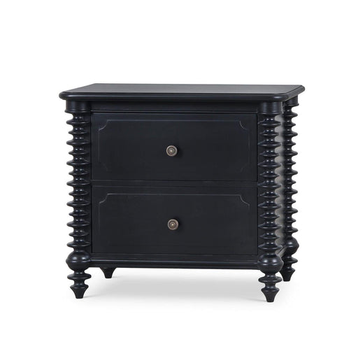 Bramble - Milano 2 Drawer Bedside Table in Batavia Black - 28834BBA----- - GreatFurnitureDeal