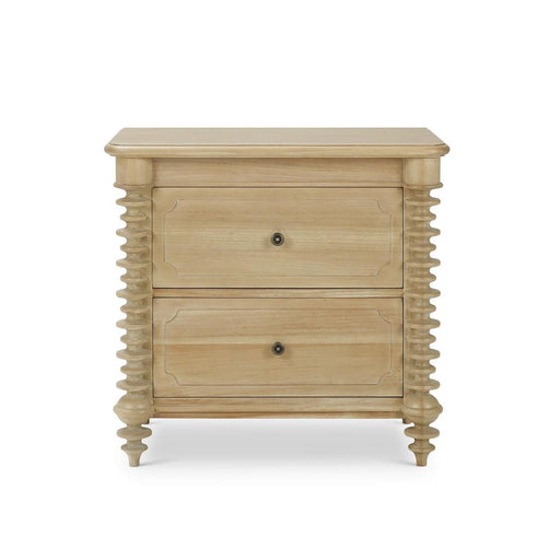 Bramble - Milano 2 Drawer Bedside Table - BR-28834 - GreatFurnitureDeal