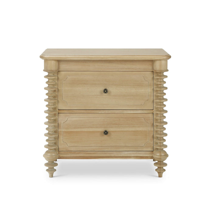 Bramble - Milano 2 Drawer Bedside Table in Fruitwood - 28834FRW----- - GreatFurnitureDeal