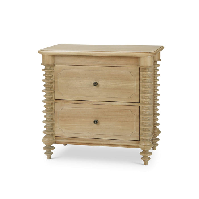 Bramble - Milano 2 Drawer Bedside Table in Fruitwood - 28834FRW----- - GreatFurnitureDeal