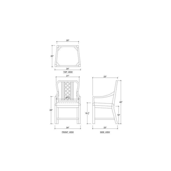 Bramble - Kelly Dining Chair w/ Arms - BR-28938 - GreatFurnitureDeal