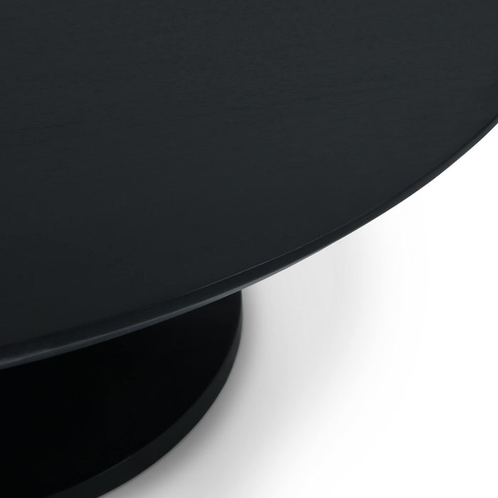 Bramble - Pierre Round Coffee Table in Batavia Black - 28942BBA----- - GreatFurnitureDeal