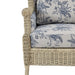 Bramble - Marina Rattan Chair in Natural Rattan w/ Le Jardin Blue Fabric - 28954RNATSA255---- - GreatFurnitureDeal