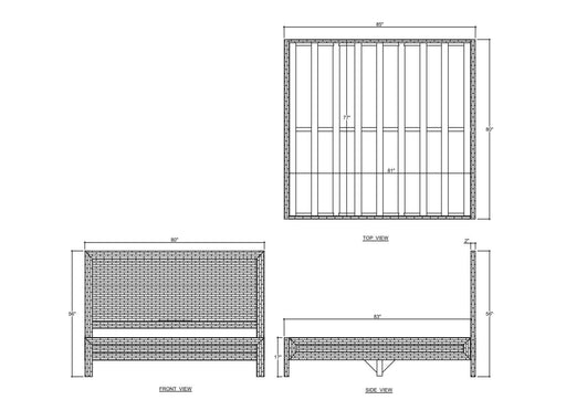 Bramble - Kagu Rattan Bed King w/ Rattan Natural - 28956RNAT----- - GreatFurnitureDeal