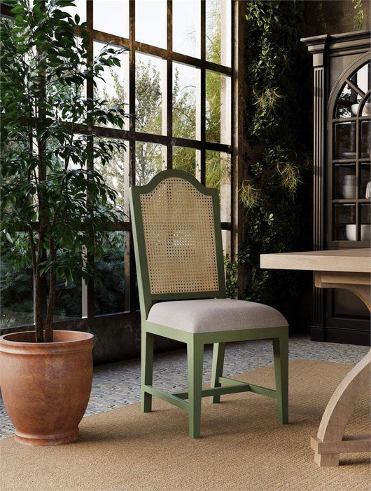 Bramble - Lorient Dining Chair w/ Rattan Back -Set of 2- BR-28957 - GreatFurnitureDeal