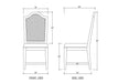 Bramble - Lorient Dining Chair w/ Rattan Back -Set of 2- BR-28957 - GreatFurnitureDeal