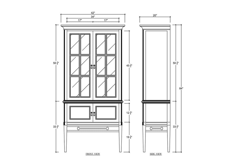 Bramble - Seraphine Display Cabinet - BR-28963