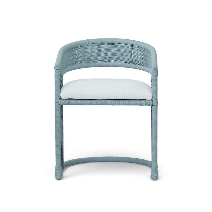 Bramble - Hampton Dining Chair in Ocean Blue w/ Arctic White Performance Fabric Cushion - 28972OCBSF204---NDT - GreatFurnitureDeal