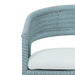 Bramble - Hampton Dining Chair in Ocean Blue w/ Arctic White Performance Fabric Cushion - 28972OCBSF204---NDT - GreatFurnitureDeal