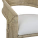 Bramble - Hampton Dining Chair in Rattan Natural w/ Arctic White Performance Fabric Cushion - 28972RNATSF204---- - GreatFurnitureDeal