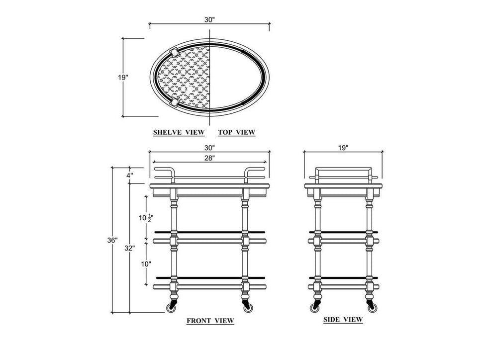 Bramble - Palmetto Barcart - BR-28992