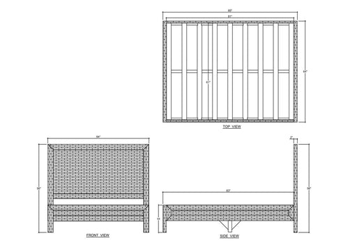 Bramble - Kagu Rattan Bed Queen w/ Rattan Natural - 28997RNAT----- - GreatFurnitureDeal