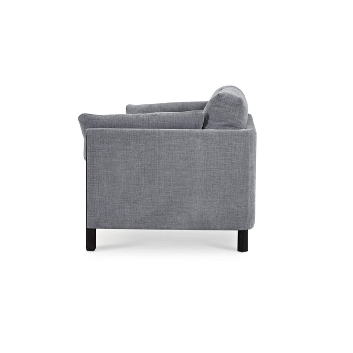 Bramble - Normandy Sofa in Walnut w/ Thames Gray Ashen Performance Fabric - 28999WLTSF245---- - GreatFurnitureDeal