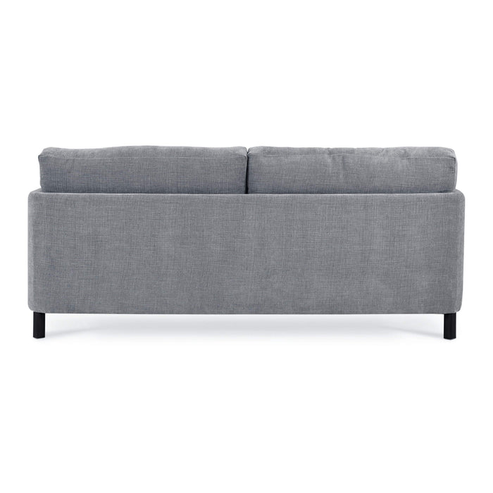 Bramble - Normandy Sofa in Walnut w/ Thames Gray Ashen Performance Fabric - 28999WLTSF245---- - GreatFurnitureDeal