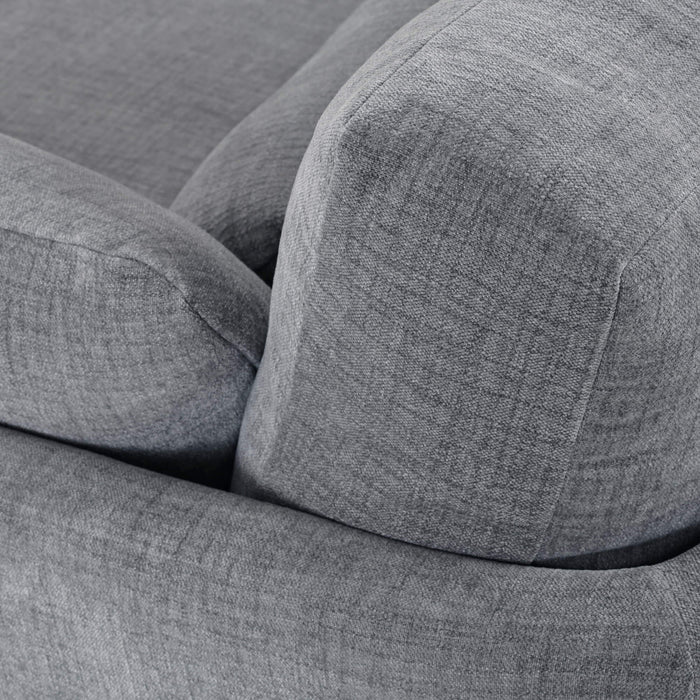 Bramble - Normandy Sofa in Walnut w/ Thames Gray Ashen Performance Fabric - 28999WLTSF245---- - GreatFurnitureDeal