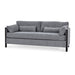 Bramble - Normandy Sofa in Walnut w/ Thames Gray Ashen Performance Fabric - 28999WLTSF245---- - GreatFurnitureDeal
