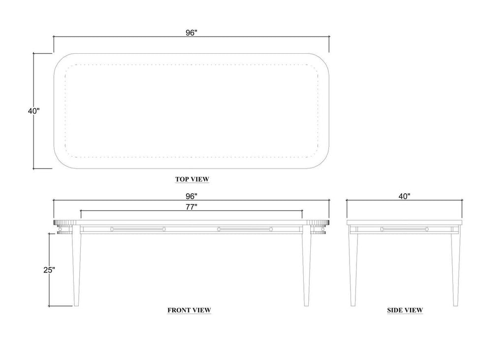 Bramble - Seraphine Dining Table 96'' - BR-29014