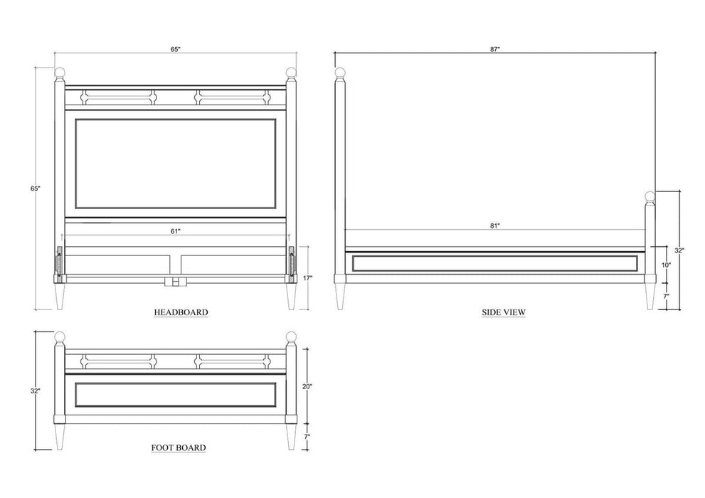 Bramble - Seraphine Queen Bed - BR-29015