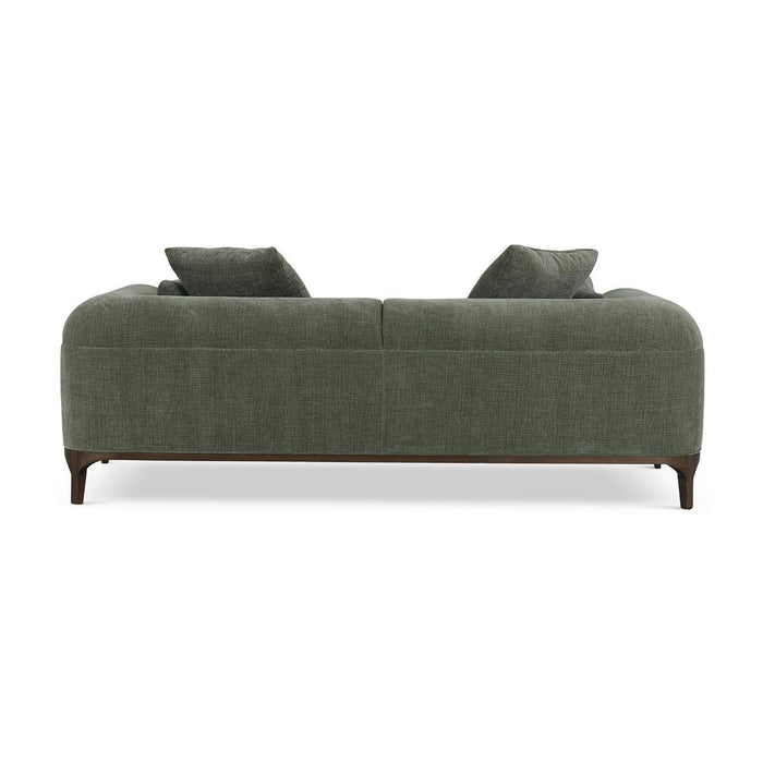 Bramble - Arcadia Sofa in Walnut w/ Thames Moss Green Performance Fabric - 29021WLTSF244----