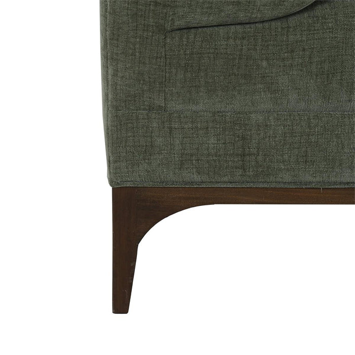 Bramble - Arcadia Sofa in Walnut w/ Thames Moss Green Performance Fabric - 29021WLTSF244----