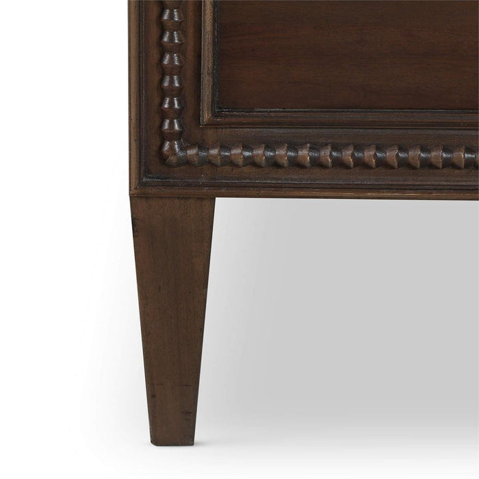 Bramble - Vivienne Upholstered King Bed in Walnut w/ Dinara Natural Fabric - 29036WLTSF227----