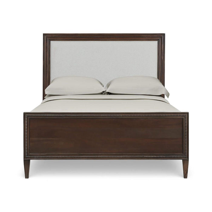 Bramble - Vivienne Upholstered Queen Bed in Walnut w/ Dinara Natural Fabric - 29037WLTSF227----