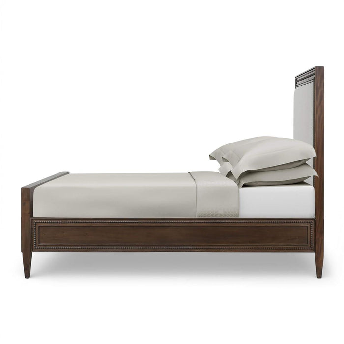 Bramble - Vivienne Upholstered Queen Bed in Walnut w/ Dinara Natural Fabric - 29037WLTSF227----