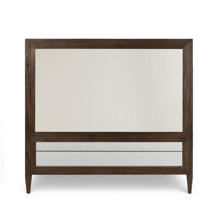 Bramble - Vivienne Upholstered Queen Bed in Walnut w/ Dinara Natural Fabric - 29037WLTSF227----