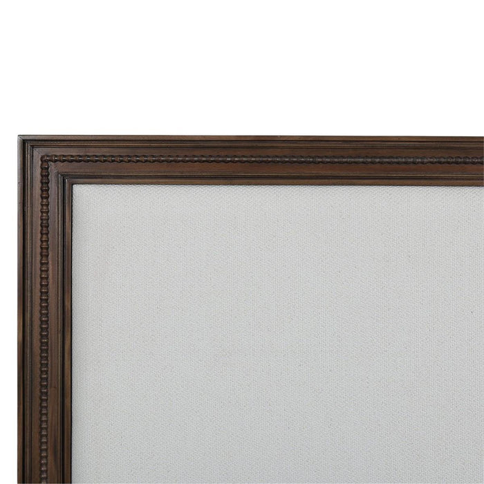 Bramble - Vivienne Upholstered Queen Bed in Walnut w/ Dinara Natural Fabric - 29037WLTSF227----