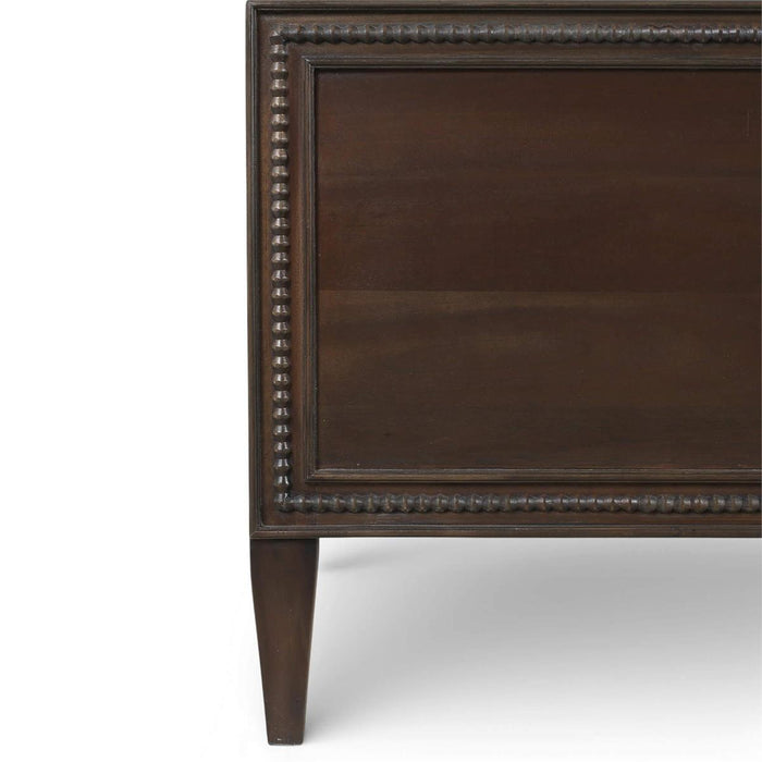 Bramble - Vivienne Upholstered Queen Bed in Walnut w/ Dinara Natural Fabric - 29037WLTSF227----