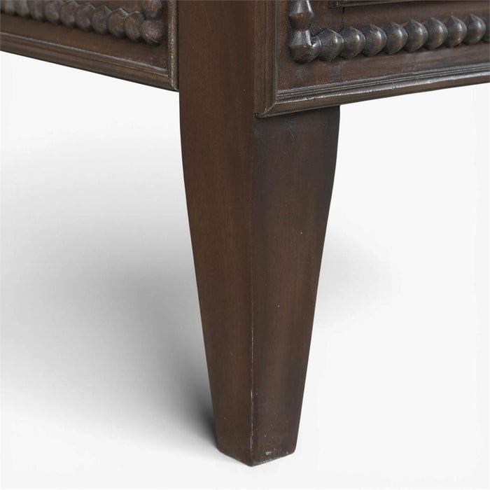 Bramble - Vivienne Upholstered Queen Bed in Walnut w/ Dinara Natural Fabric - 29037WLTSF227----