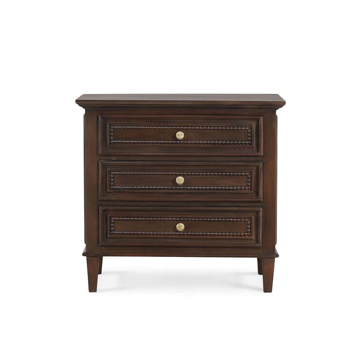 Bramble - Vivienne 3 Drawer Bedside Large Table in Walnut - 29045WLT-----