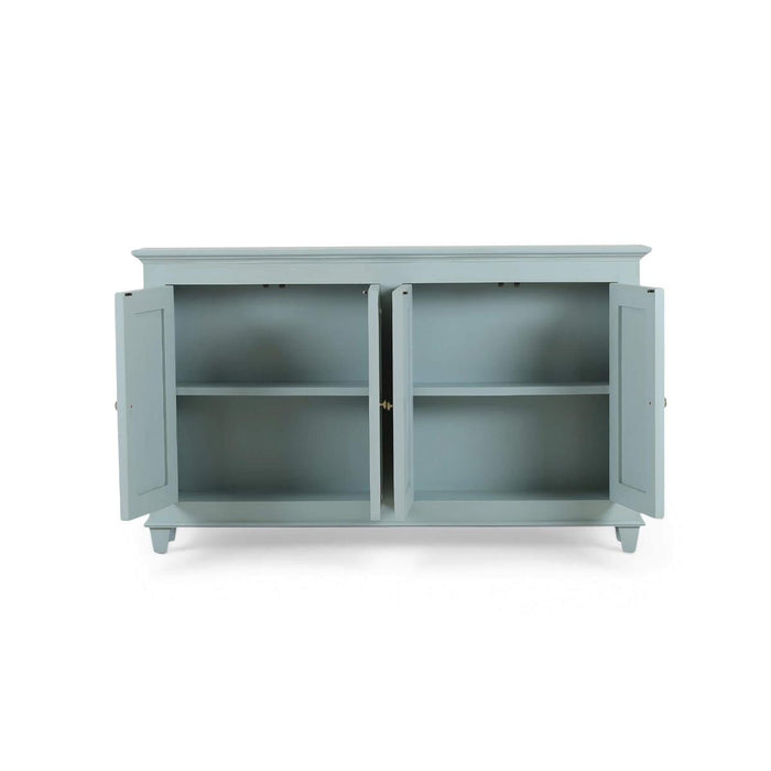 Bramble - Vivienne 4 Door Narrow Sideboard in Vintage Moss Green - 29050VMG----LDT