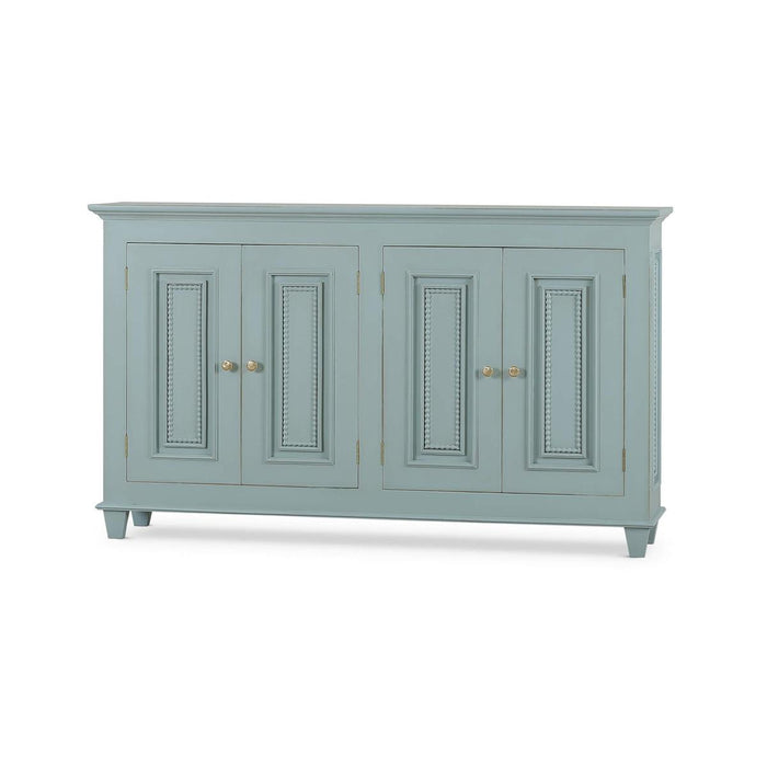 Bramble - Vivienne 4 Door Narrow Sideboard in Vintage Moss Green - 29050VMG----LDT