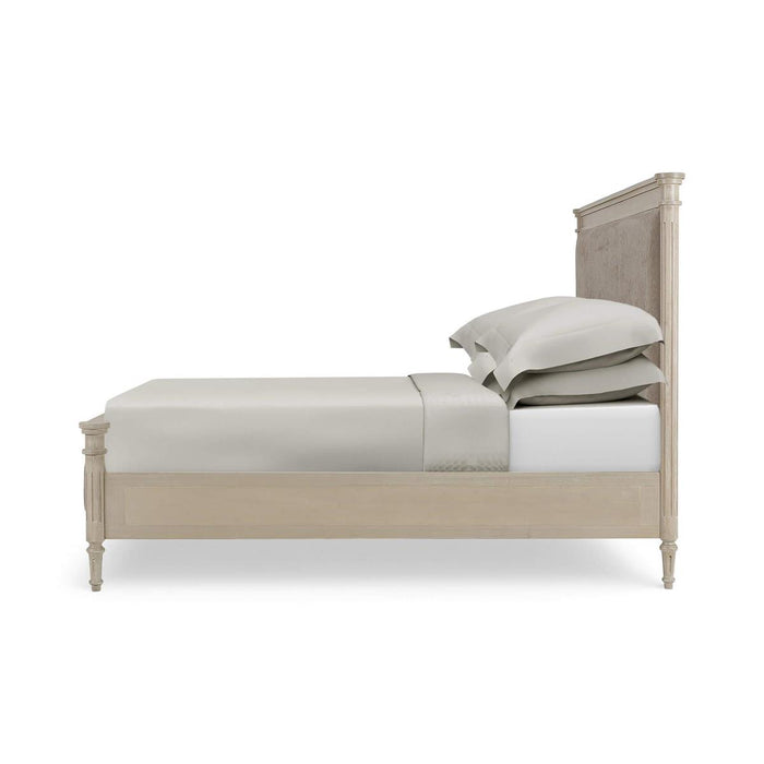 Bramble - Kelly King Bed in Sandbar w/ Taupe Velour Performance Fabric - 29054SNBSF277----