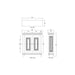 Bramble - Vivienne 2 Door Narrow Sideboard in Grey Mist - 29056GMI----LDT - GreatFurnitureDeal