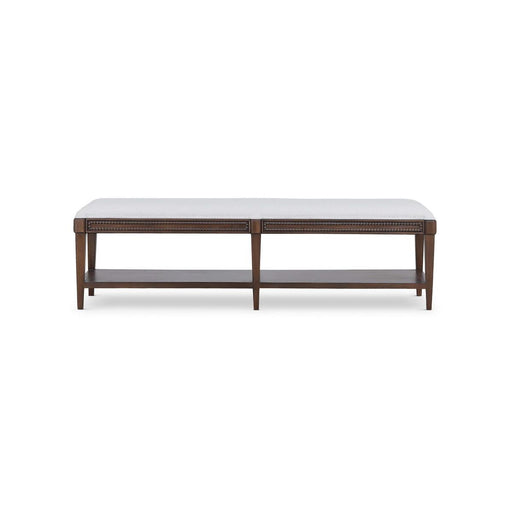 Bramble - Vivienne Medium Bench in Walnut w/ Dinara Natural Fabric - 29057WLTSF227---- - GreatFurnitureDeal