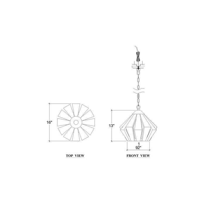 Bramble - Hickory Pendant Small - BR-29073 - GreatFurnitureDeal