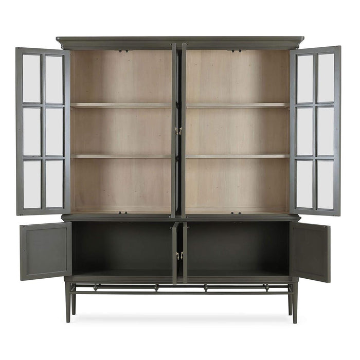 Bramble - Seraphine 4 Door Glass Display Cabinet w/ Glass Shelves - BR-29078 - GreatFurnitureDeal