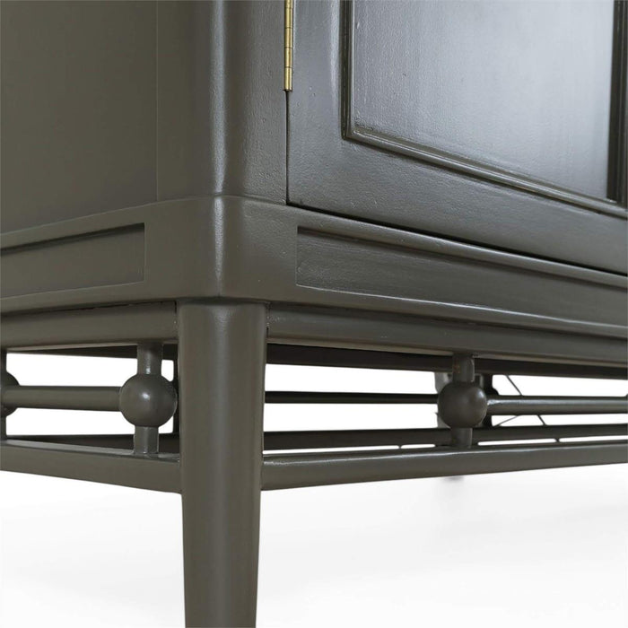 Bramble - Seraphine 4 Door Glass Display Cabinet w/ Glass Shelves - BR-29078 - GreatFurnitureDeal