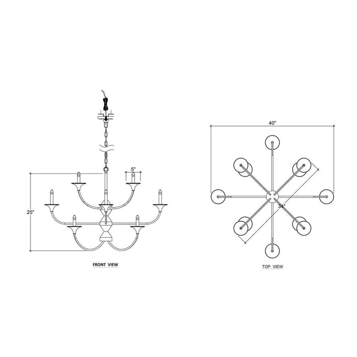 Bramble - Langford Chandelier - BR-29083 - GreatFurnitureDeal