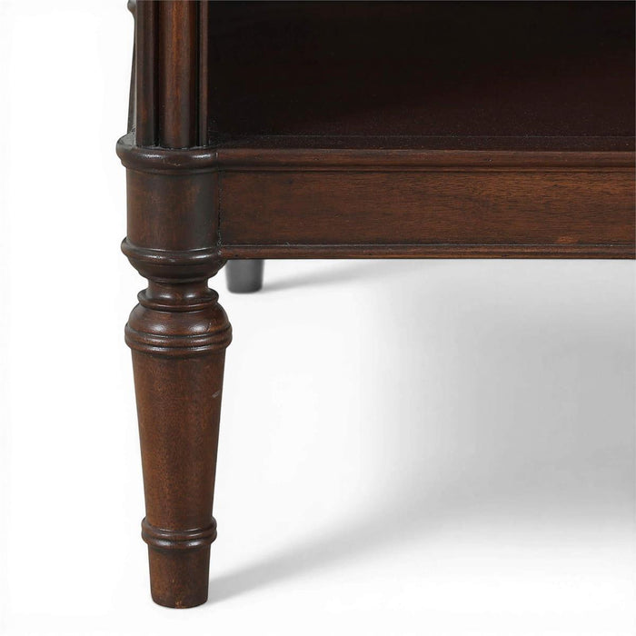 Bramble - Langford 1 Drawer Bedside Table w/ Rattan - BR-29101 - GreatFurnitureDeal
