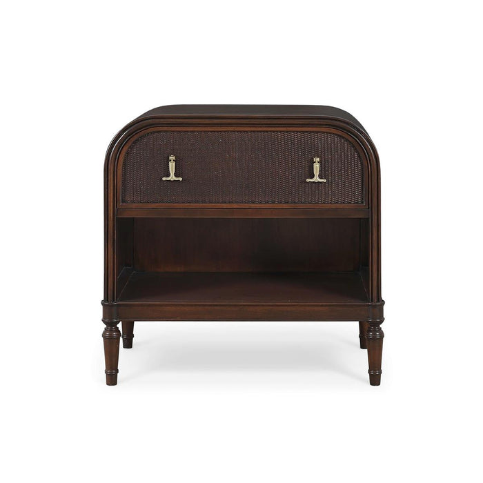 Bramble - Langford 1 Drawer Bedside Table w/ Rattan - BR-29101 - GreatFurnitureDeal