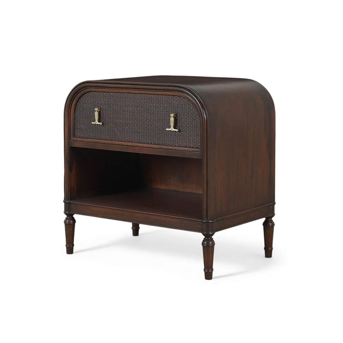 Bramble - Langford 1 Drawer Bedside Table w/ Rattan - BR-29101 - GreatFurnitureDeal