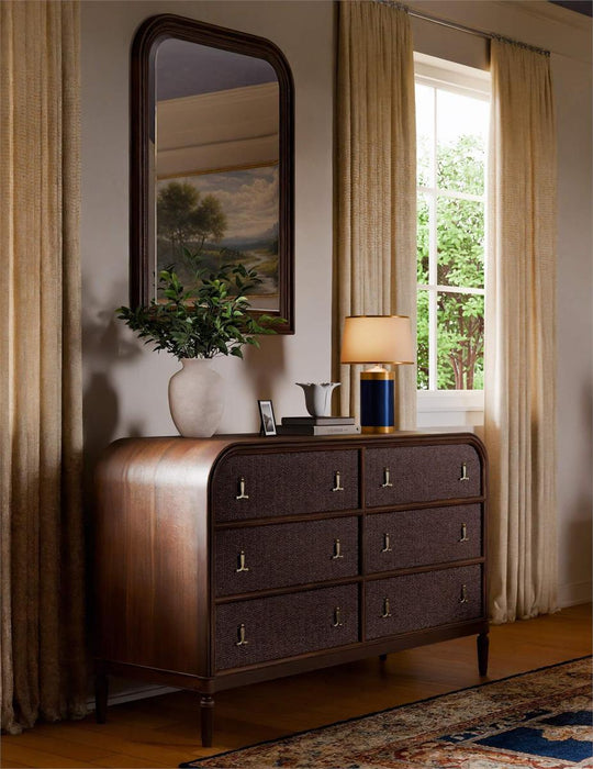 Bramble - Vivienne Arched Mirror in Walnut - 29102WLT-----