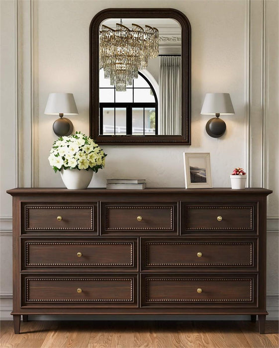 Bramble - Vivienne Arched Mirror in Walnut - 29102WLT-----