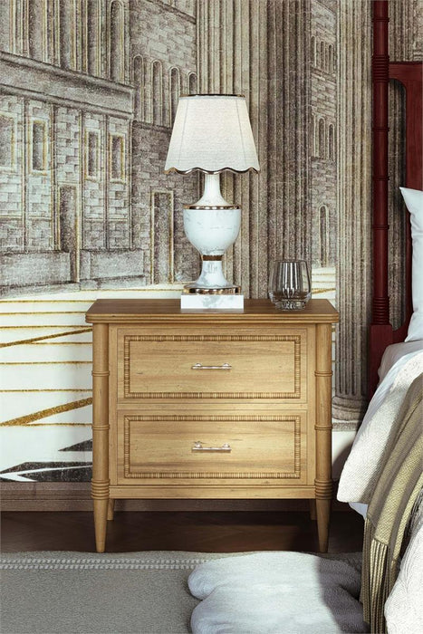 Bramble - Martinique 2 Drawer Nightstand - BR-29107 - GreatFurnitureDeal