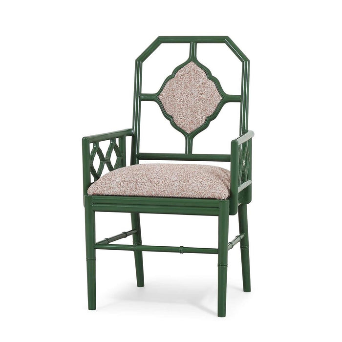 Bramble - Chinois Dining Armchair w/ Upholstered Back - BR-29111 - GreatFurnitureDeal